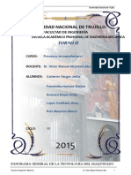 Informe - Procesos de Torneado - Procesos de Manufactura I