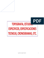 Planificación Obras (If) - Topografía, Estudios Específicos, Especificaciones