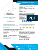 Distribución binomial: guía de ejercicios paso a paso