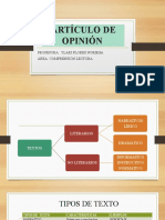 Artículo de Opinión