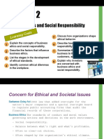 Business Ethics and Social Responsibility: Learn Ing G Oals