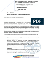 Comunicado 025 Generalidades II Semestre 2020 PDF