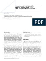 Arteterapia o Intervención Terapéutica Desde El Arte en Rehabilitación Psicosocial PDF