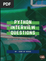 Interview Python: Most Asked Interview Questions