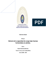 Cálculo de la capacidad de carga horizontal en pilotes para puertos