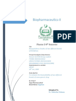 Biopharmaceutics-II: Assignment