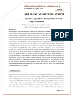 I0T Based Smart Plant Monitoring System