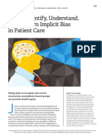 How To Identify, Understand, and Unlearn Implicit Bias in Patient Care