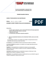 Examen Parcial de Tecnologia de Los Materiales