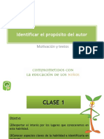 Identificar El Propósito Del Autor