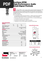 Svetlana EF86 High-Performance Audio Small-Signal Pentode