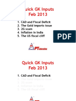 GK Updates On CAD, Fiscal Deficit, Gold Imports, 2G Scam, Inflation, US Fiscal Cliff