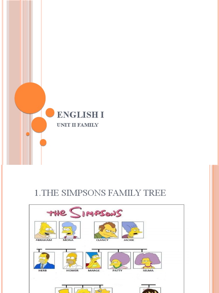 Understanding The Simpsons Family Tree | PDF
