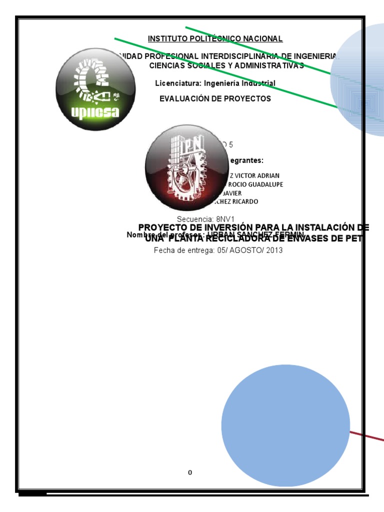 Proyecto de Reciclaje de PET en México | PDF | El plastico | Residuos