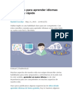 7 consejos para aprender idiomas más fácil y rápido