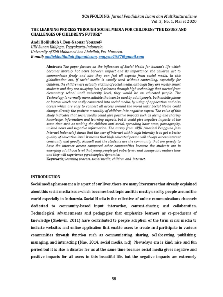 Social Media's Impact on Children's Learning | PDF | Social Media ...