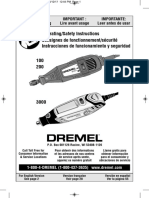 Operating/Safety Instructions Consignes de Fonctionnement/sécurité Instrucciones de Funcionamiento y Seguridad