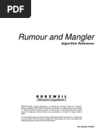 Kurzweil Rumor and Mangler Parameters