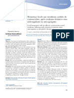 He Mostase Locale Par Membrane Enduite de Cyanoacrylate, Apre's Avulsions Dentaires Sous Anticoagulants Ou Anti-Agre Gants