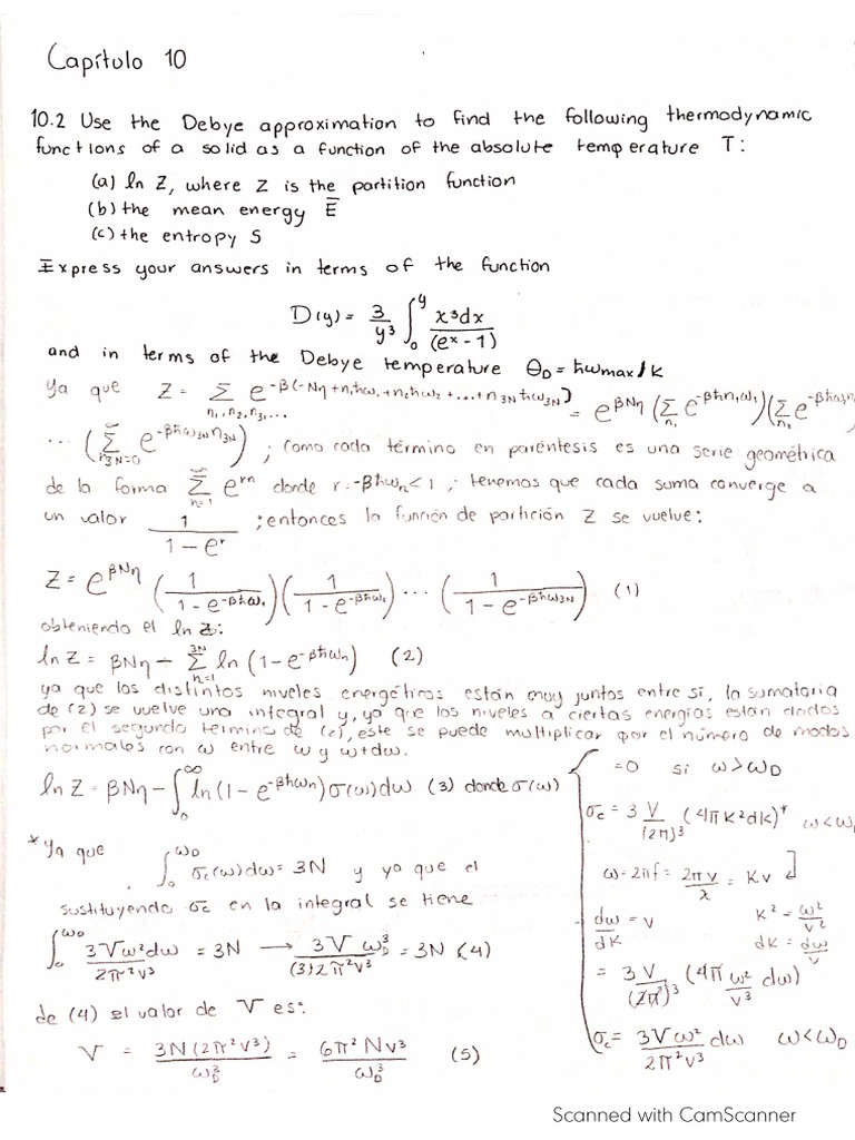 Reif Solution For Chapter 10 | PDF
