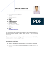 Curriculum Vitae Hdalgo Cancho Cristian Anderson