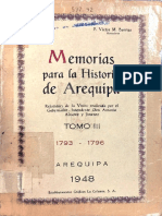 Memorias para La Historia de Arequipa To PDF