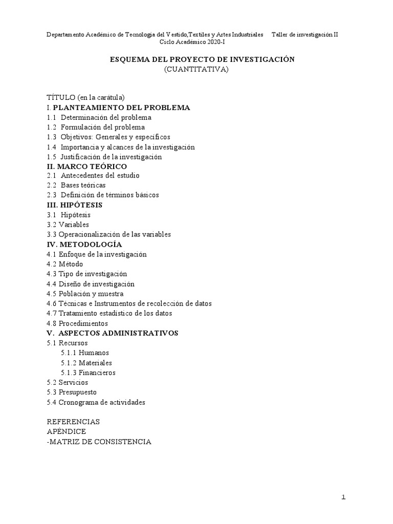 ESQUEMA DEL PROYECTO DE INVESTIGACIÓN-rev | PDF | Teoría | Paradigma