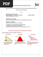 23 Junio 2020 - GUIA DE TRABAJO N°4 GEOMETRIA - GRADOS CUARTOS