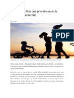 Tipos de Familias Que Prevalecen en La Sociedad Dominicana