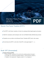 Discrete Time Fourier Transform (DTFT)