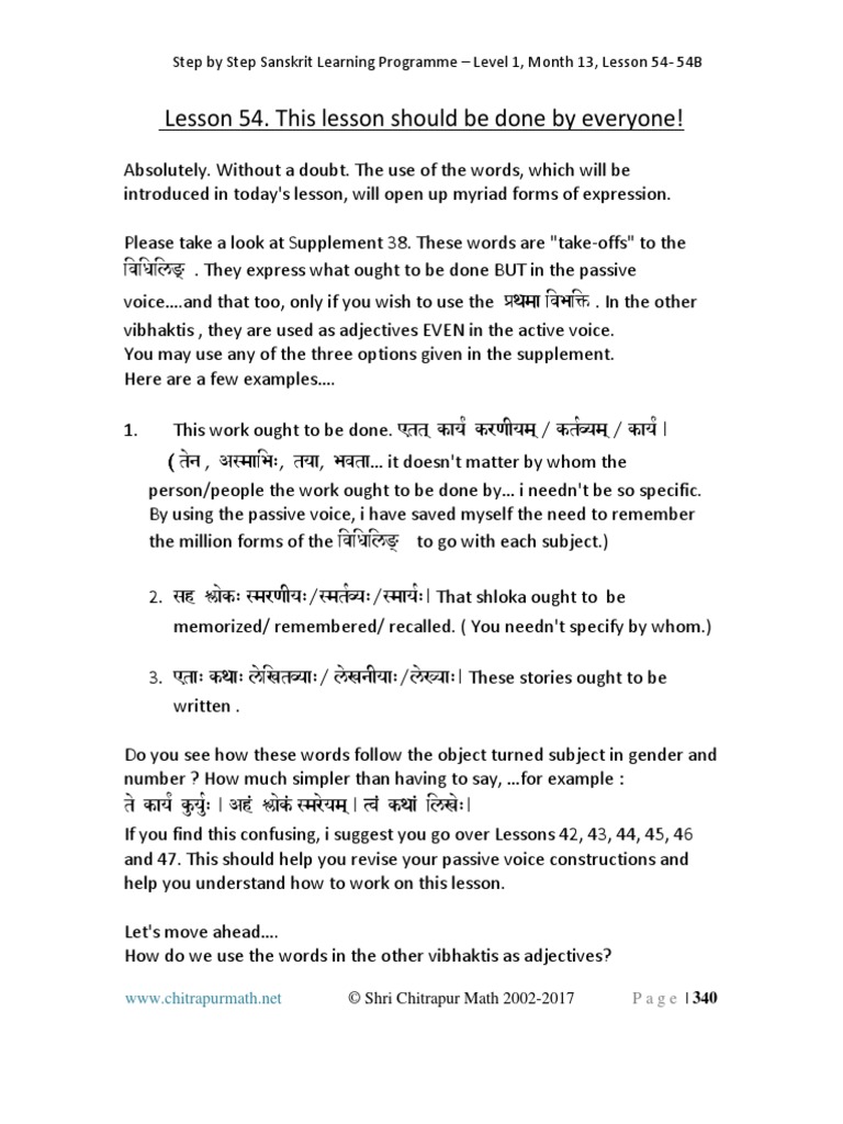 Month 13 Level 1 Lessons 54-54B | PDF | Linguistics | Grammar