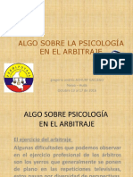 Algo Sobre La Psicología en El Arbitraje