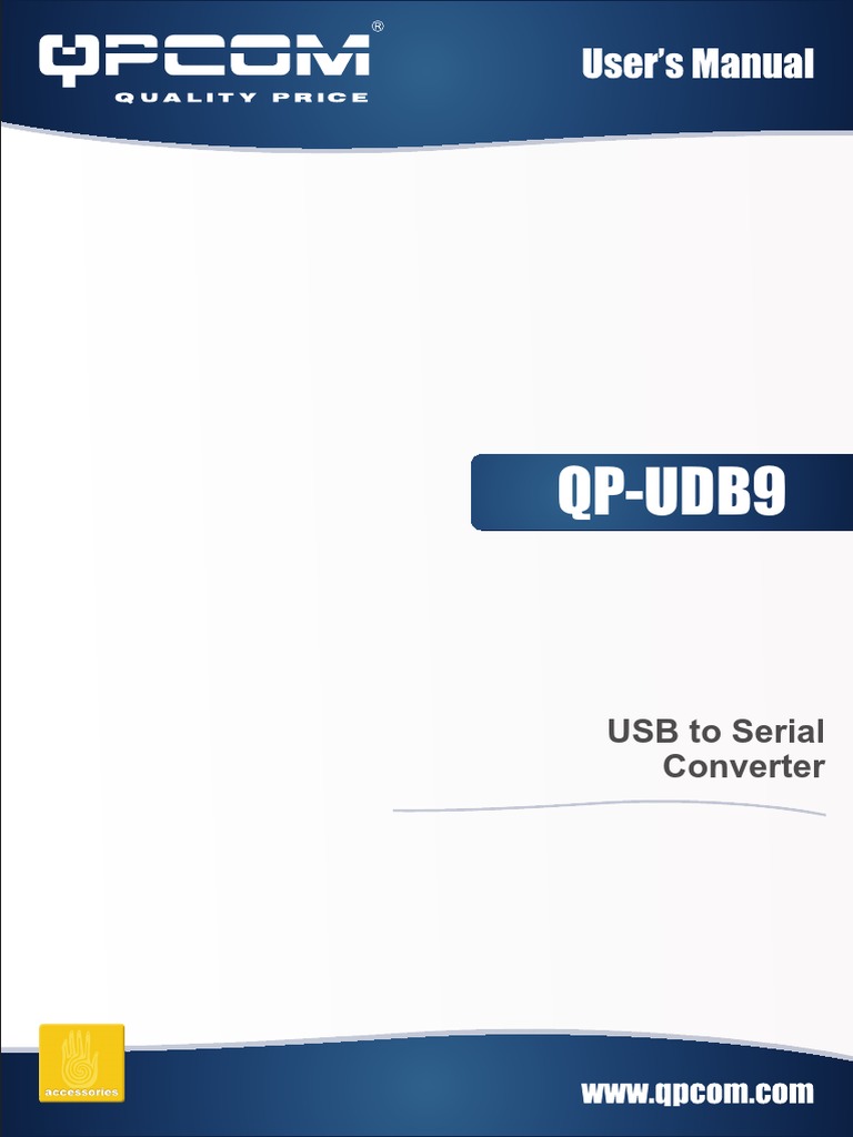 QpUdb9 USB To Serial Converter PDF Usb Windows Vista