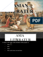 Asian Literatur E: Prepared By: Gilbert N. Bersola, Bsed4