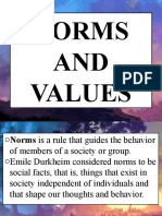 Norms and Values1