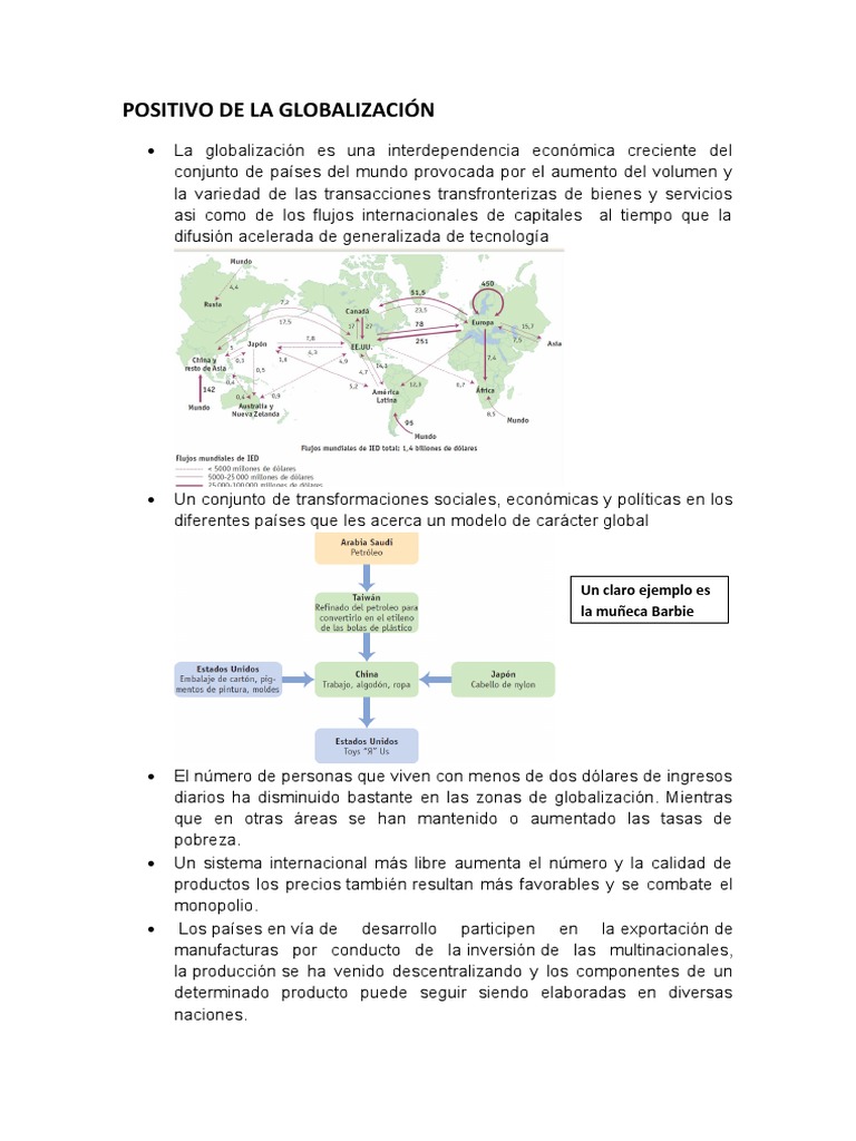 Impacto de la Globalización: Pros y Contras | PDF | Globalización ...