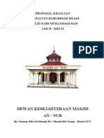 PROPOSAL KEGIATAN Maulid Masjid An - Nur