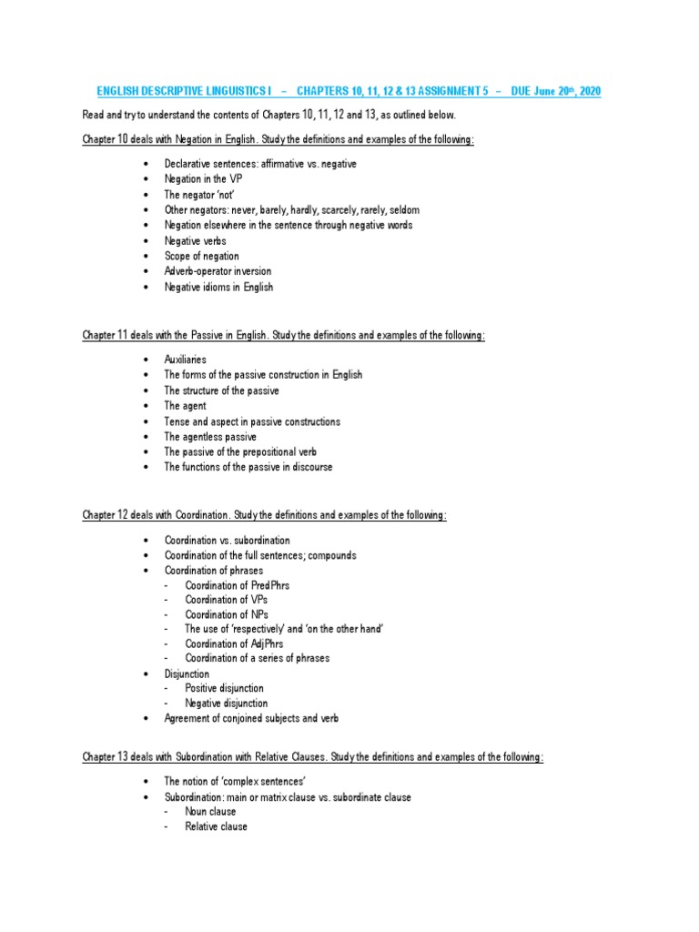 Linguistics Assignment Guide | PDF | English Language | Linguistic ...