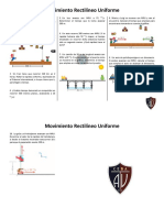 Movimiento Rectilíneo Uniforme MRU - Ejercicios PDF