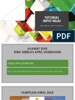 Tutorial Input NIlai STBA Sebelas April Sumedang