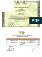 Sertifikat Analog Teachers of Learning MenyambutTahun Baru Ajaran New Normal M.SRIYANTI BATUBARA