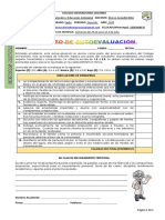 Autoevaluación Ciencias Sexto Segundo Periodo PDF