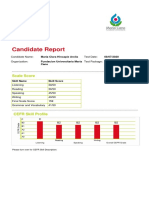 Candidate Report: Maria Clara Hincapie Arcila