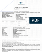 Garuda Indonesia: Electronic Ticket Receipt