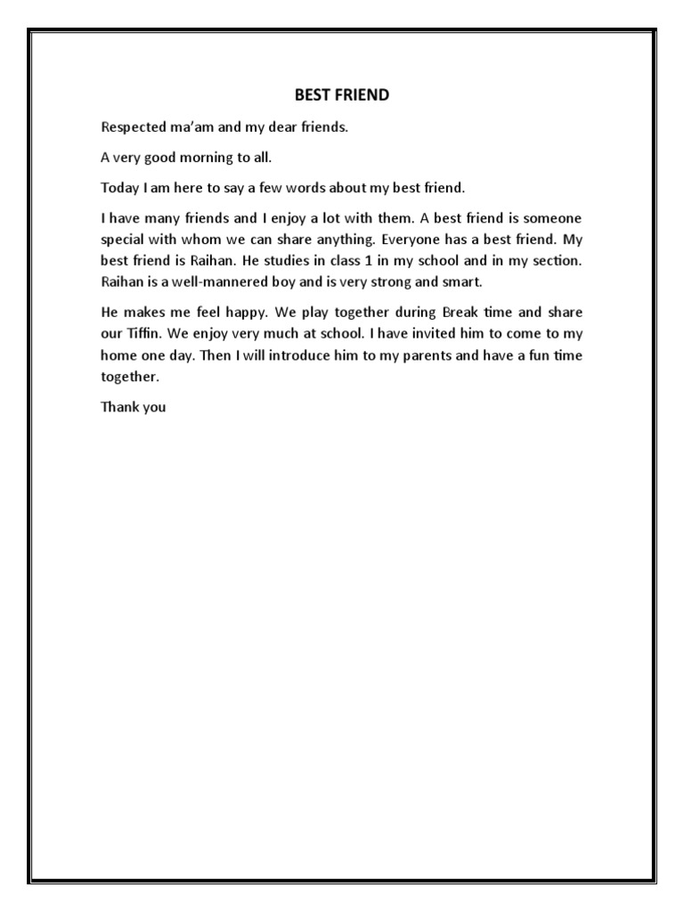 Best Friend Pdf
