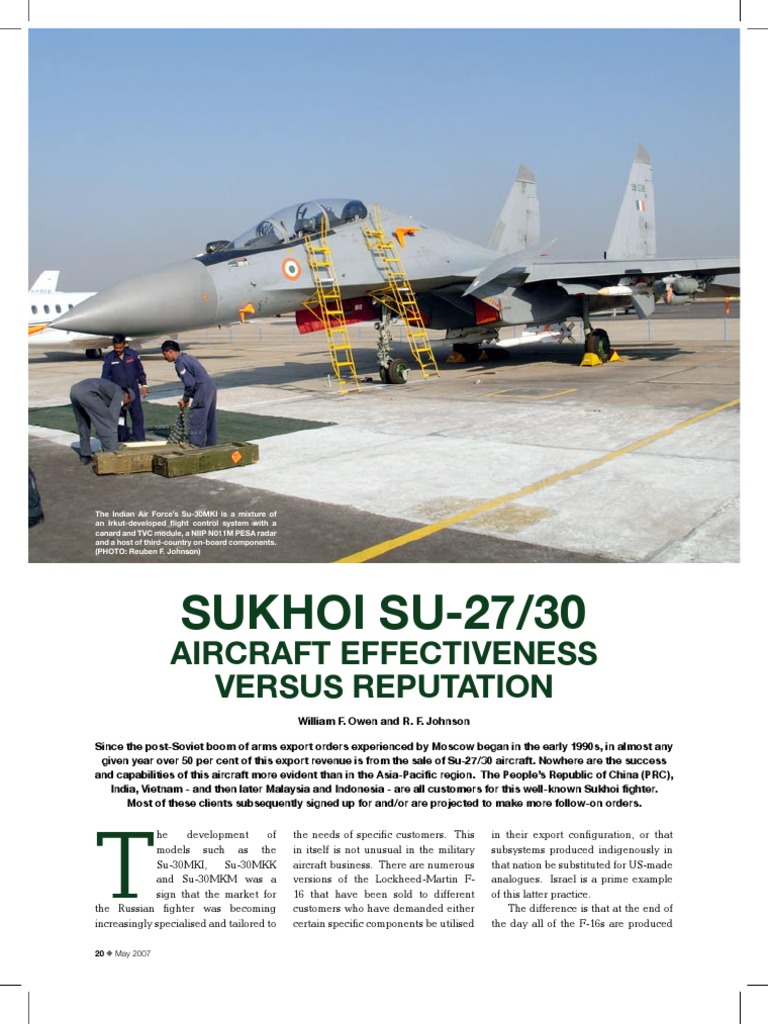 Sukhoi 30-MKI | PDF | Aviation | Jet Aircraft