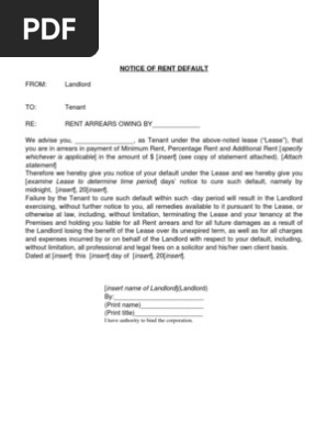 Rent Default