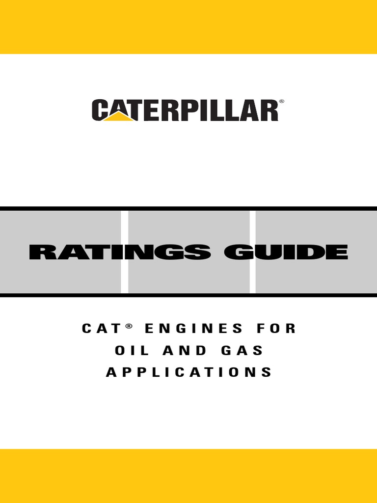 Cat Ratings 2004 PDF Horsepower Engines