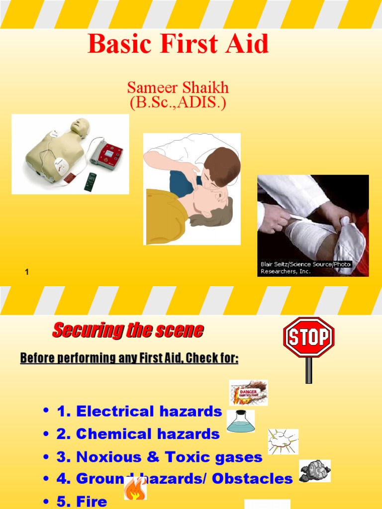 Basic First Aid PPT PDF First Aid Cardiopulmonary Resuscitation