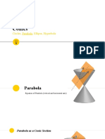 Conics Equations Parabola Ellipse Hyperbola